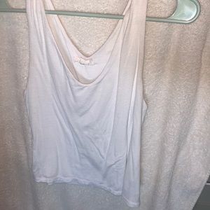 flowy white tank top